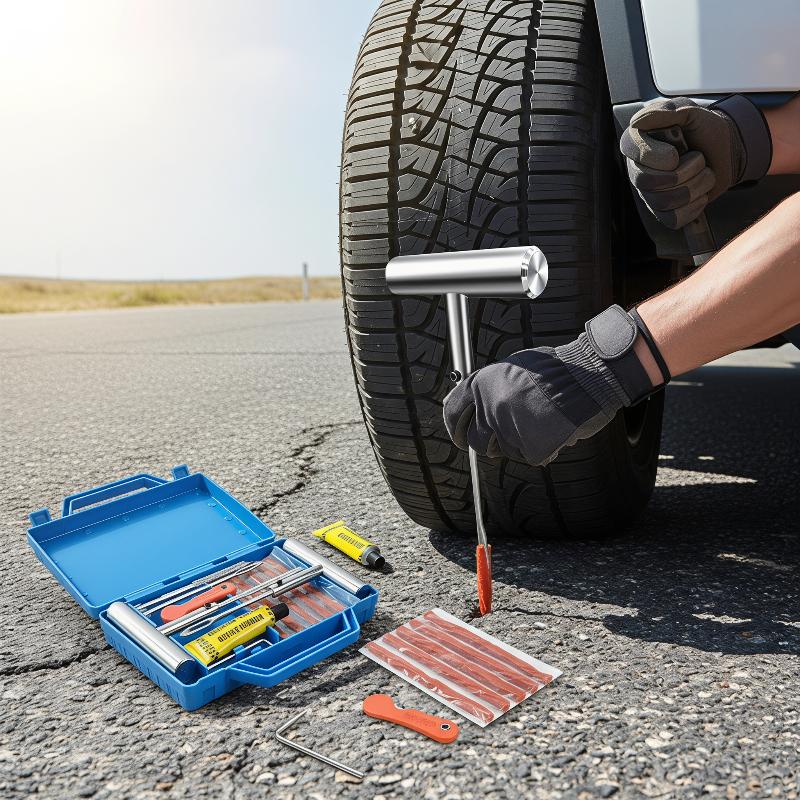 Car Tire Repair Kit Heavy Duty - Car Repair Tools 评论和价格