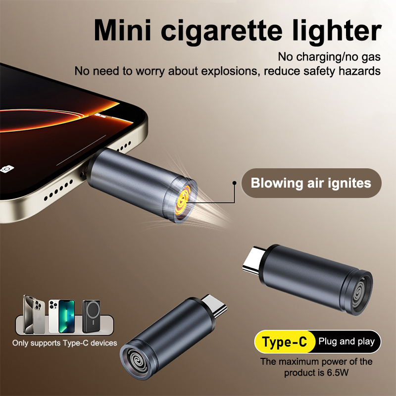 Portable Type C Mini Lighter,  - Spark Plug 评论和价格