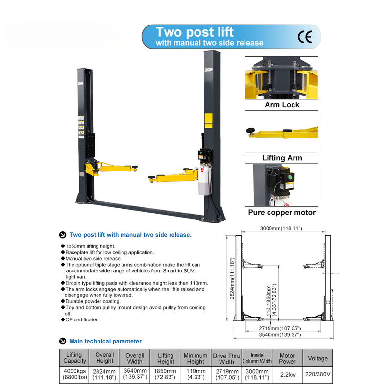 MOLISPEED  4 Ton Strong Capili - Car Lift 评论和价格